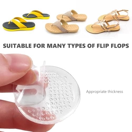 7 Pairs Silicone Thong Sandal Toe Protectors,Soft Flip Flop Gel Cushions Use for Inserts Guards,Gel Toe Posts Cushion for Men Women — view 3