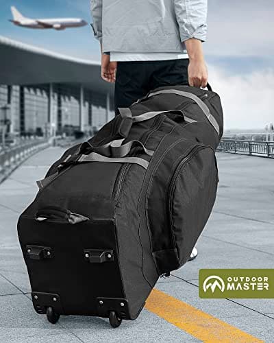 OutdoorMaster Padded Golf Travel Bag with Reinforced Wheels — view 2