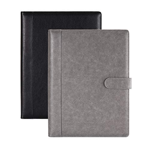 WDSOPK Conference Folder Leather Business Documents Folder Professional Vegan Leather Portfolio For Men and Women Business Document Bag (Brown 245x325MM) — view 5