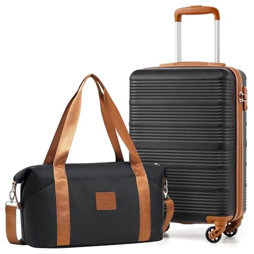 COOLIFE Cabin Suitcase 55x35x20cm for Ryanair, Cabin Bag 40x25x20cm 20L