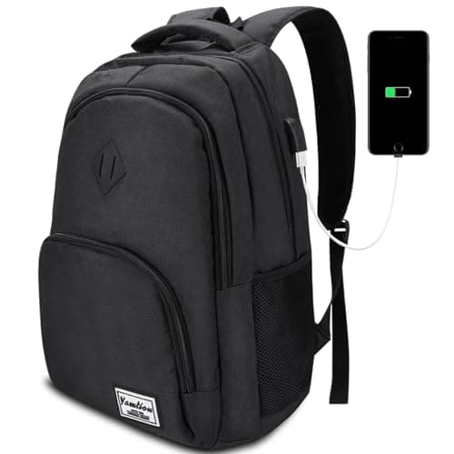 YAMTION School Backpack,Unisex College Backpack Laptop Bookbag Teens Computer Backpack for High School University Work Office