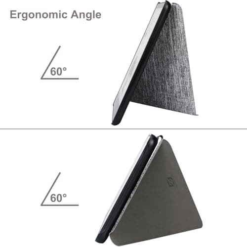 ZhaoCo Case for 7'' Kindle Paperwhite 2024 / Kindle Paperwhite Signature Edition 2024, Book Folio Smart Protective Cover (Fabric Gray) — view 5