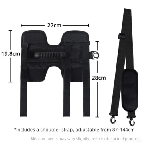 Bicycle Frame Holding Strap Quick Release Oxford Material for Folding Bike Travel Case(Black) — view 2