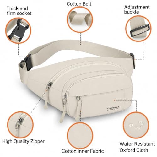 Bumbag for Women,Bum Bag Fanny Pack,Waterproof Waist Bag — view 3
