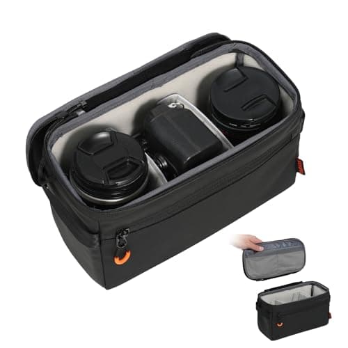 TARION Camera Cube Insert for Backpack Padded Camera Bag Insert Metal Frame