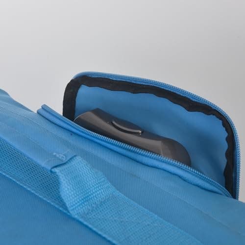 CHARKHAH Hand Luggage Case Travel Bag Trolley on Wheels Carry-Ons Flight Approved Cabin Suitcase 1.45 kg Lightweight Suitcases Large 37 Liter Bags Size 50 cm x 35 cm x 20 cm (HD-B-Sky Blue) — view 4