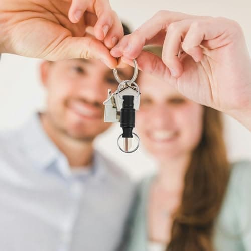 GALPADA Titanium Alloy Keychain Quick Release Swivel Keychain Black Dual Quick Release System Keyring for Flashlights and Keys Travel and Purse Accessory — view 5