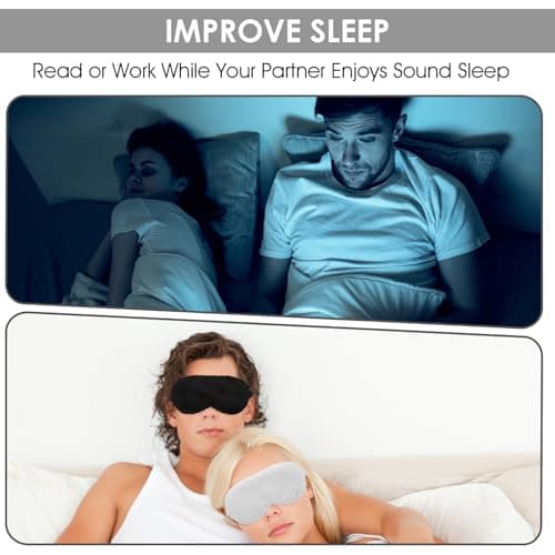 Qianyu 3 Pcs Plush Sleeping Eye Masks, Soft Fuffy Sleeping Eye Cover — view 4