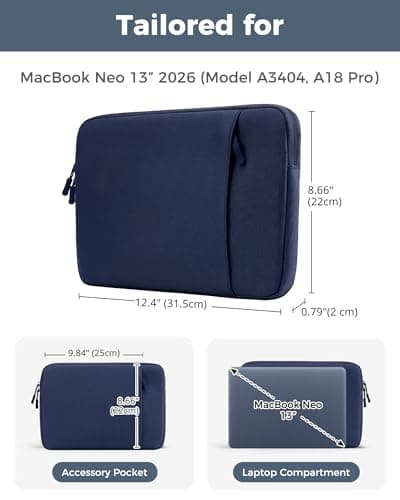 ProCase MacBook Neo 13 Inch Sleeve for 2026 (A3404, A18 Pro) — view 2