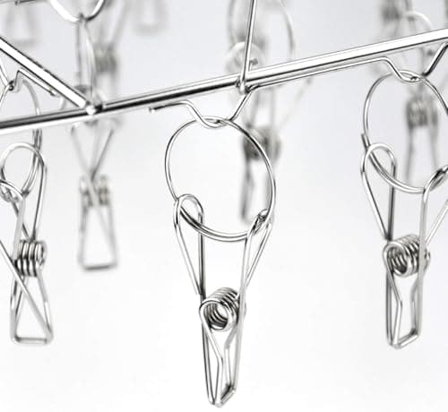 DARUITE Sock Hanger for Drying, Underwear Dryer Hanger with 30 Clips — view 4