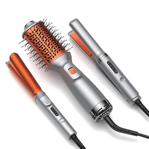 StyleFi Hair Brush Dryer, Double Voltage Hair Dryer Brush-Light Grey
