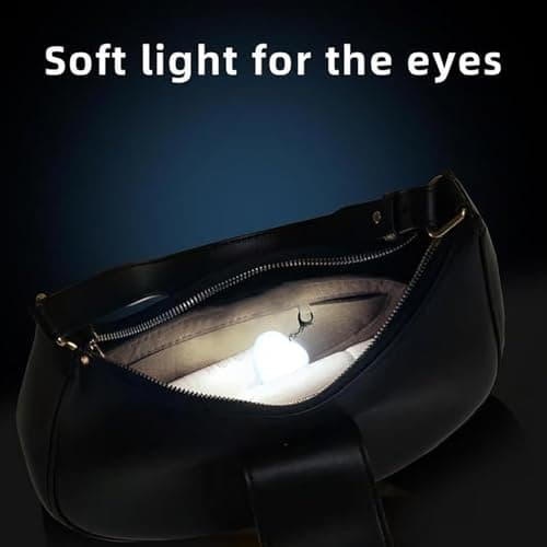 Wallet Tote Bag Touch Sensing Light, Rechargeable Mini Handbag Light for Women, Lightweight Touch Sensor Purse Lights, Portable Smart Tote Nightlight for Outdoor Travel — view 5