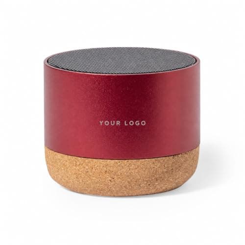 Sawfish Personalised Speaker Moore Bluetooth Speaker 3W with Recycled Aluminium & Cork Base | Wireless Bluetooth Portable Speaker