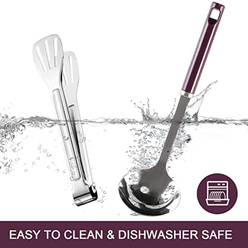Odoland Camping Kitchen Utensil Organizer Travel Set with Tongs, Scissors, Cutting Board, Rice Paddle and Water Resistant Case for Indoor Daily Meal or Outdoor Hiking Picnic and Trekking — view 6