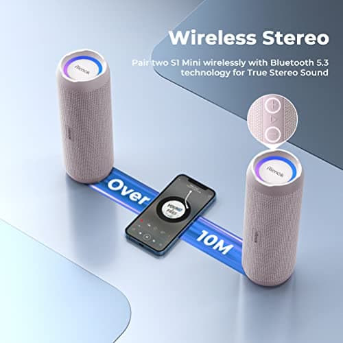 RIENOK Bluetooth Speaker 30W Wireless Speaker Portable Dual Pairing HD Stereo Sound IP67 Waterproof Bluetooth 5.0 Outdoor Sport Speaker — view 3