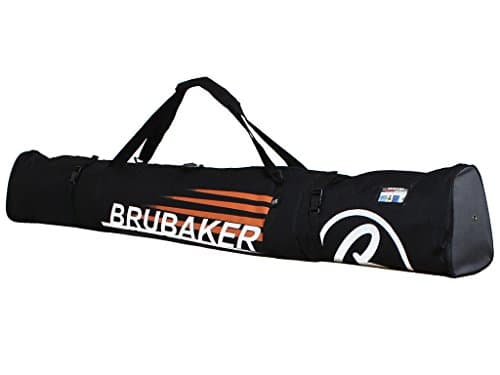 BRUCAKER Davos Combo Set, Ski Bag and Boot Bag for 1 Pair of Skis and Poles and Shoes, Schwarz - Orange, 170 cm — view 5