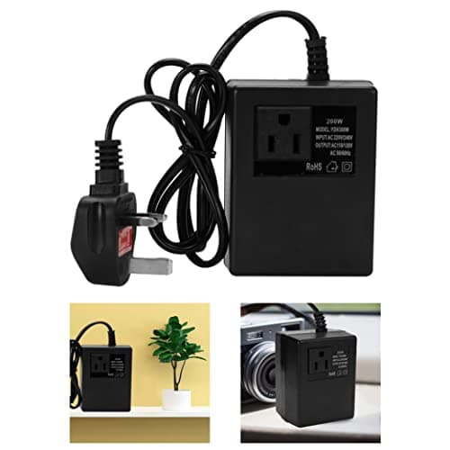 Snner Intelligent Power Adapter 200W AC 220V to 110V Step Down Transformer Voltage Converter Style 1 — view 4