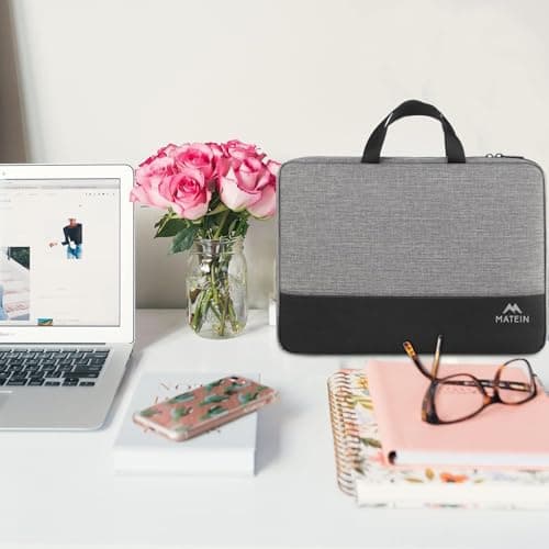 MATEIN Laptop Bag 15.6 Inch, TSA Laptop Case 15.6 Inch for Men, Grey — view 3