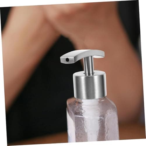 Stainless Steel Lotion Dispenser Pump and 2pcs Shampoo Soap Bottles — view 6