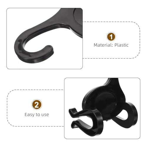 SHERCHPRY 10pcs Plastic Shoe Hooks for Sports and Leisure Shoes Drying and Display Hooks for Wardrobe and Travel Organiser — view 3