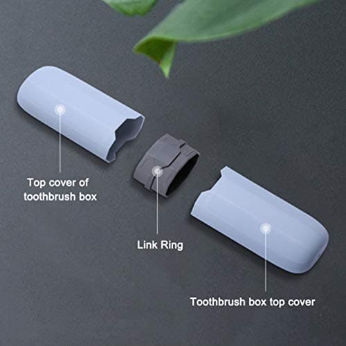 AVIDYA Travel Toothbrush Case Stretchable Toothpaste Holder Container Anti Bacterial Adjustable Box Black — view 3