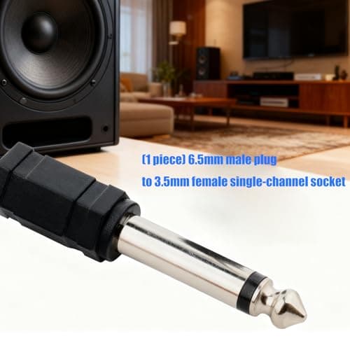 6.5mm Plug to 3.5mm Socket Music Adapter for Professional Setups — view 2