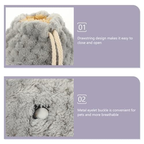 Hamster Carrier Portable Wool Travel Bag Drawstring for Hamster — view 3