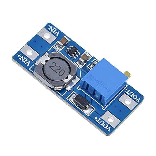 Youmile 5 Pcs DC-DC Step Up Boost Power Converter 2V-24V to 5V-28V 2A Adjustable Voltage Regulator Power Supply Module for Arduino With 24AWG Wire — view 5