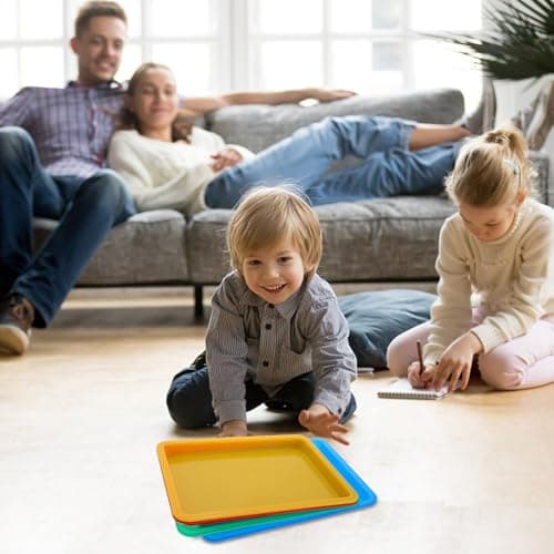 4pcs Plastic Art Trays for Children Activity Organizer Tray — view 6