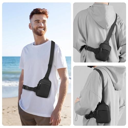 Fantasyon Small Sling Bag, Water Resistant Chest Crossbody — view 2