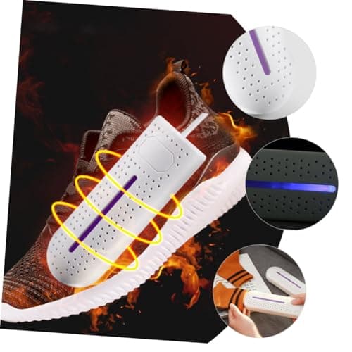 CTIRCHIU Electric Shoe Dryer with Deodorizer and Timer Lightweight Abs Material Quick Dry Shoes for Travel and Hotel Use Portable White Boot Warmer with USB Powered Light — view 6
