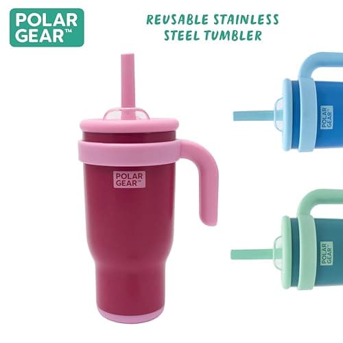Polar Gear 520ml Travel Insulated Tumbler with Straw and Lid - Spill-Proof — view 2