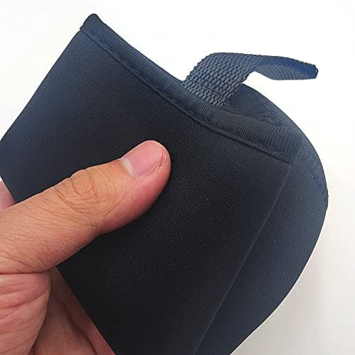 Water Bottle Sleeve Neoprene Pouch for Outdoor Hiking Travel (550ml, Black) — view 6