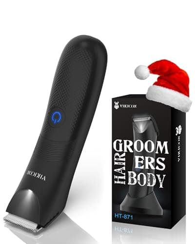 VIKICON Manscape Body Trimmer Men, Painless Body Shavers for Balls & Pubic