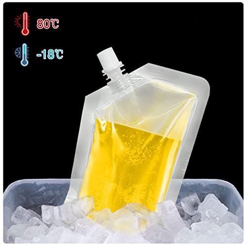 6 PCS 8OZ 250ml Juice Flasks - Reusable Drinking Flasks for Travel, Leak-Proof Food Grade Plastic — view 6