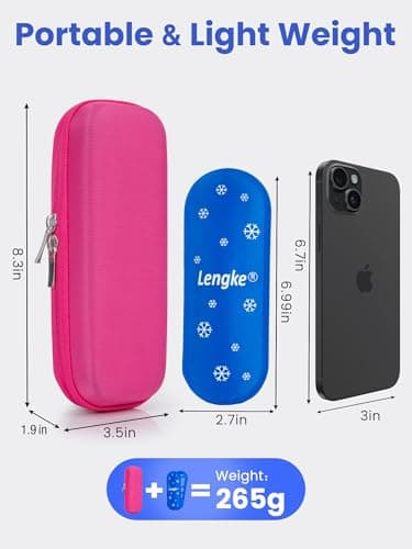SUNMON Insulin Cooler with 2 TSA Approved Ice Pack - Portable Diabetes Case, Medicine Organizer Bag for Diabetic Supplies (Red) — view 6