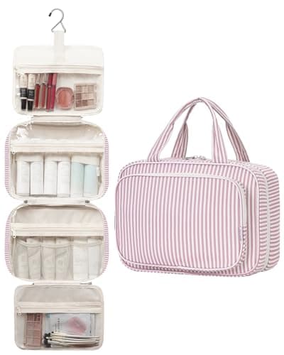 Narwey Large Hanging Travel Toiletry Bag for Women, Wash Bag for Toiletries — view 4