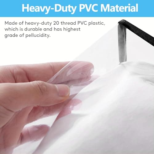 Clear Clothes Storage Bag with Zipper - 6Pcs Foldable Clothes Storage Boxes Wardrobe Storage Organizer Moving Bags with Reinforced Handle Packing Boxes for Moving House Cloth Bedding Duvet Toys — view 3