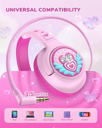 iClever Kids Headphones Wired 3.5mm, Boys Girls Headphones for Kids — view 4
