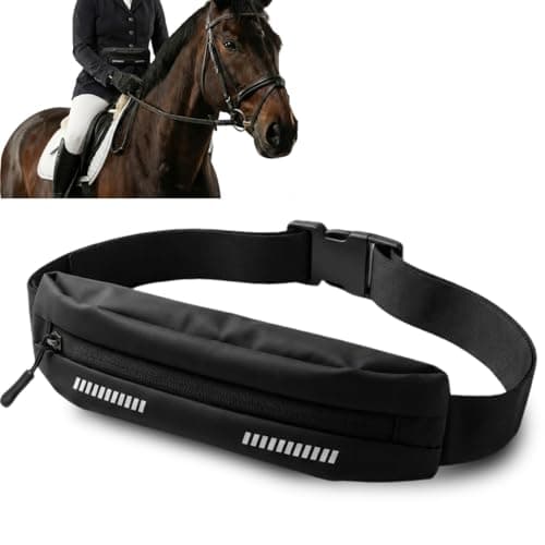 Equestrian RideSafe Waist Pack – Waterproof Zippered Riding Belt Bag for Horseback Riding – Secure Storage for Phone & Essentials – Unisex Fit – Fits Smartphones up to 7”