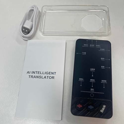 YUKERMARB Portable Language Translator Device, Metal Design, Translation, Voice and Photo Translation, Travel Translator for Multilingual Communication