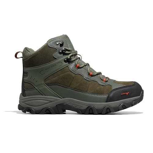 NORTIV 8 Men's Waterproof Lightweight Walking Boots,Size 10,Army Green — view 3