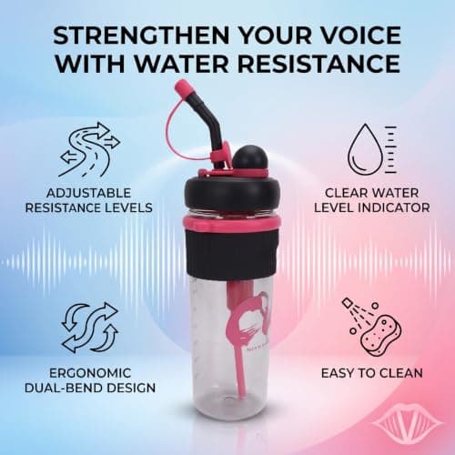 Bewinner Vocal Training Bottle Adjustable Resistance Singing Practice Tool — view 3