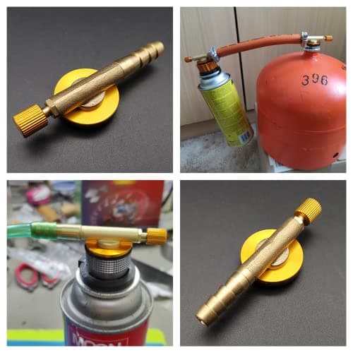 Valve Caps Camping Gas Refill Adapter Universal Brass Stove Burners Switching Valve Regulator for Outdoor Camping — view 6