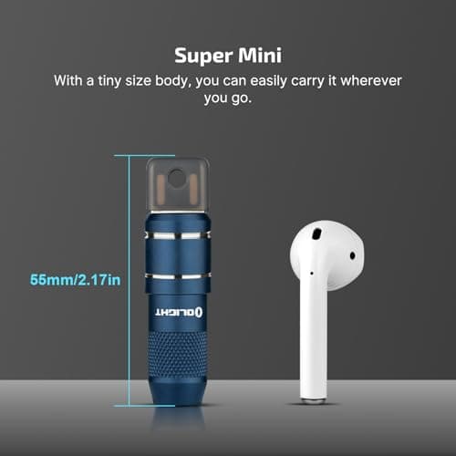 OLIGHT imini 2 Keychain Rechargeable Small EDC Torch, Midnight Blue — view 6