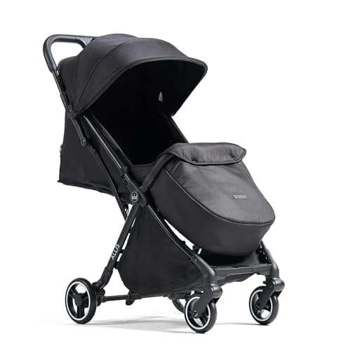Allis Baby Flick Auto-Fold Stroller with Footmuff & Raincover, Black