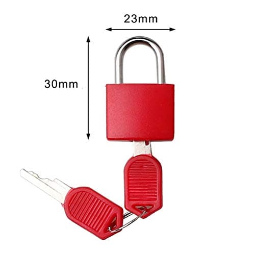 6 Pcs Suitcase Locks with Keys, Small Padlocks Luggage Locks — view 3