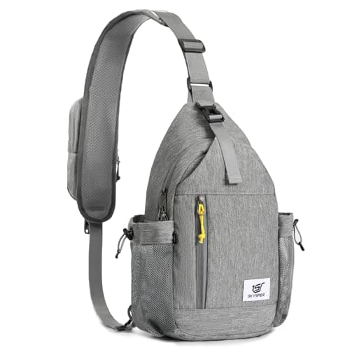SKYSPER Sling Bag Anti-Theft Crossbody Bag RFID Travel Cross Body Shoulder Sling Backpack(Gray)