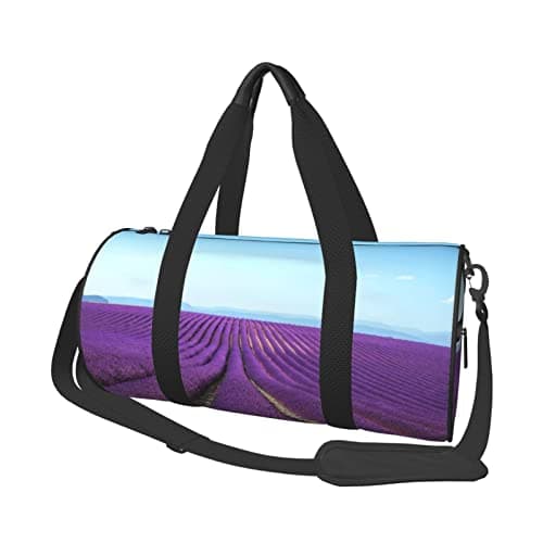 Mermaid Scale Round Large-Capacity Travel Luggage Bag,Suitable For Exercise, Travel,Many Outdoor Activities, Romantic Lavender, One Size