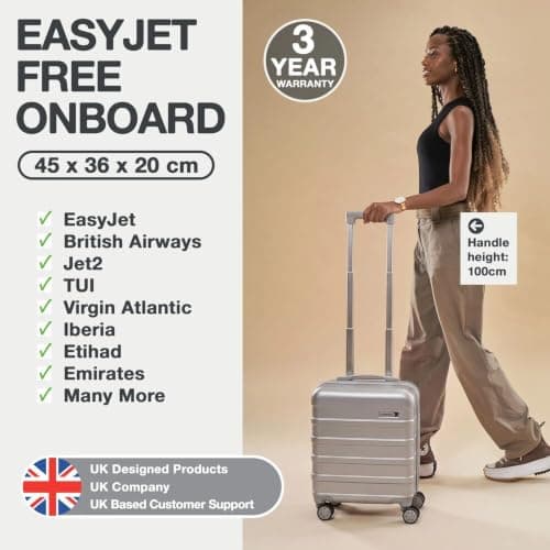 CabinMax Underseat Cabin Suitcase, Easyjet Cabin Bag 45x36x20 Hand Luggage — view 4